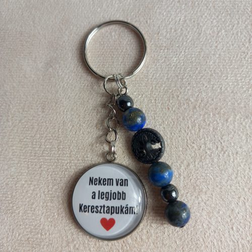 Kulcstartó "Nekem van a legjobb Keresztapukám!" 