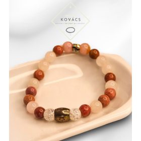 Ásványkarkötő best friend köztessel